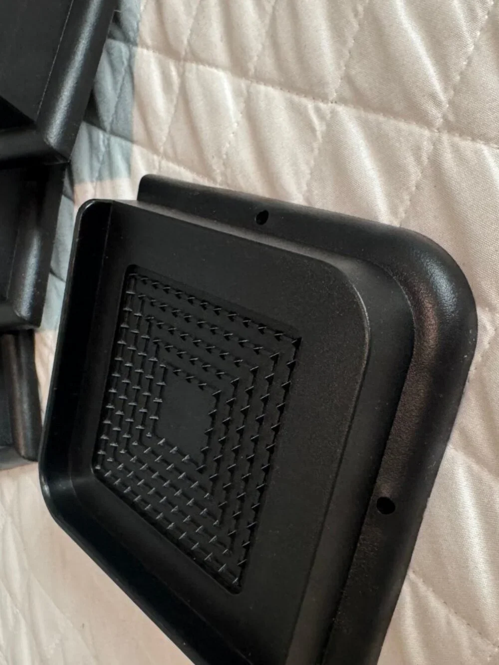 Black Plastic Furniture Leg Protector Risers Set of 4